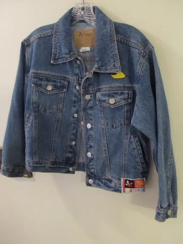 VTG Chase NASCAR Authentics Womens Small Denim Trucker Jacket Terry Labonte #5 Cover