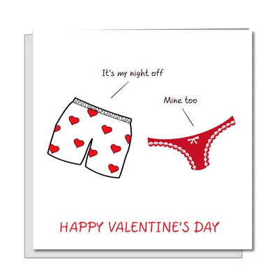 Cheeky Valentines Day Card Boyfriend Girlfriend Husband Wife Naughty Funny Adult - Image 1 of 4