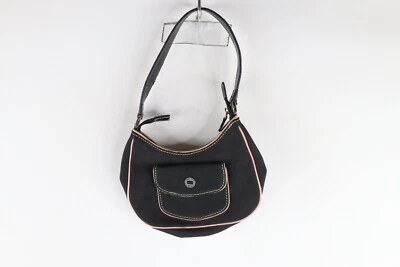 Bolso de mano Babydoll vintage años 90 Y2K Tommy Hilfiger deletreado cuero nailon Foto 1 de 4