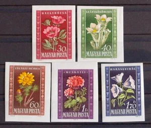 HÚNGARA 1950 FLORA, Cpl XF Impoliado Estampillada sin montar o nunca montada ** Set, plantas naturales, flores hierbas - Imagen 1 de 1