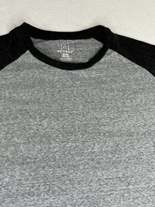 George Men's Activewear T-Shirt Heather Gray w/Black Short Sleeves XL (46-48) - Picture 1 of 8