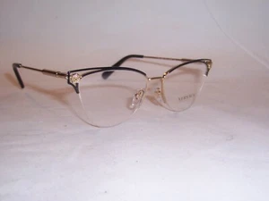 NEW VERSACE EYEGLASSES VE 1280 1433 GOLD BLACK 53mm AUTHENTIC RX 1280 - Picture 1 of 7