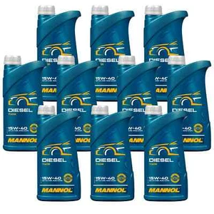10X1 Litro MANNOL 15W-40 DIESEL Olio Motore API CH-4/SN ACEA A3/B4 VW MB MAN - Foto 1 di 3