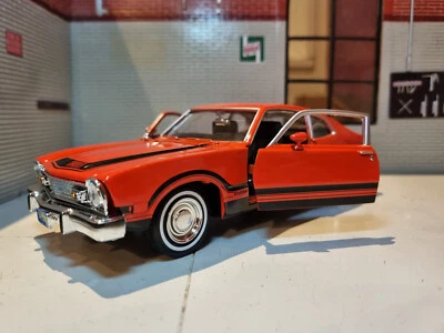 Ford Maverick Grabber 1974 Red Orange 1:24 Scale Diecast Detail Model Car 73332 - Image 1 of 4