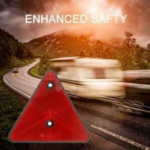 New Safety Triangle Reflectors with Screw holes For Mounting Trailer Rear. M5J7