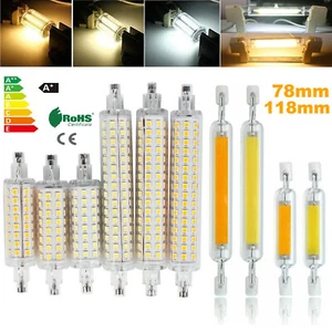R7s LED COB Light Bulb Dimmable 78mm 118mm 6W 12W Glass Tube Lamp 110V 220V RO - Picture 1 of 14