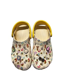 New Crocs Classic Spring Break Clog K Flower Cool Multicolor Clog Kids Size j5 - Picture 1 of 12