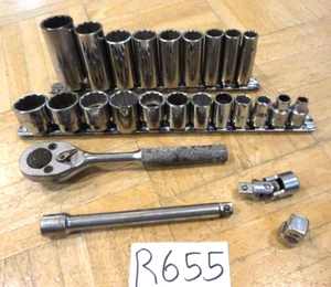 PROTO TOOLS 25 PIEZAS 3/8 DR. SAE. JUEGO DE SERVICIO GENERAL CON ENCHUFES CORTOS Y PROFUNDOS - Imagen 1 de 15