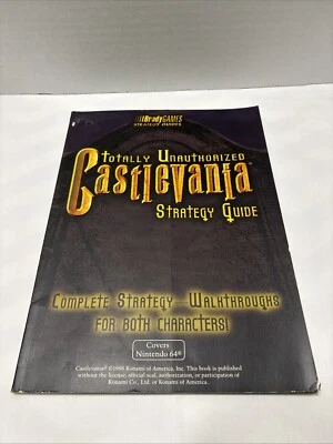 Castlevania Strategy Guide Totalmente No Autorizado (Cubiertas Nintendo 64) N64 Foto 1 de 4
