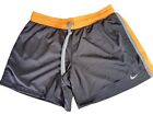 Ladies Nike Shorts Dri Fit Gray and Orange Size Medium 