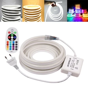 220V 12V Neon Neonröhre LED Strip Streifen Lichtleiste Lichtband Schlauch Außen - Bild 1 von 19