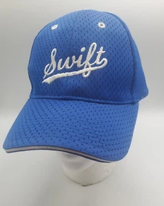 Vintage SWIFT Mütze Kappe verstellbar Marke OTTO Swift Meats? Mütze blau Polyester - Bild 1 von 16