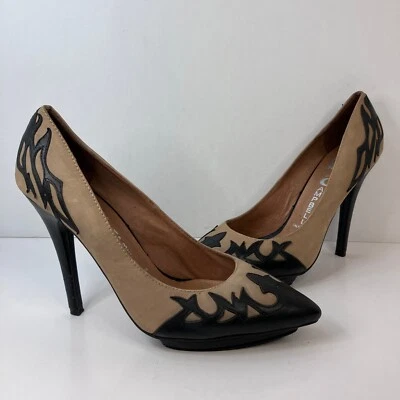 Tacones de plataforma Jeffrey Campbell Cline nude para mujer talla 7,5 Foto 1 de 4