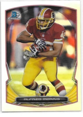 Refractores de fútbol americano Bowman Chrome 2014 Alfred Morris Redskins Foto 1 de 2