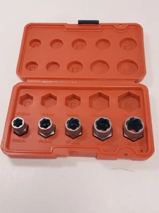Craftsman 5 piezas #3 #5 #7 #9 #10 EXT perno tuerca removedor tuerca tuerca extractor zócalo con estuche - Imagen 1 de 6
