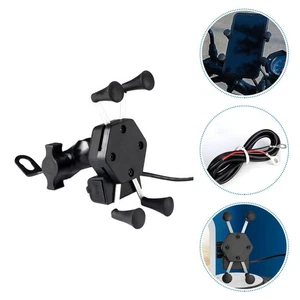 Motorcycle Phone Mount Motorbike Phone Holder Phone Charger - Photo 1 sur 12