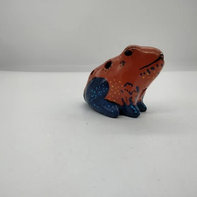 复古粘土陶器泊松树青蛙 Ocarina Whistle 1995 — 第 1/4 张图片