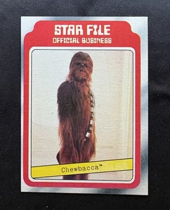 1980 Topps Star Wars Empire Strikes Back Series 1 CHEWBACCA STAR FILE #5 - Picture 1 of 8