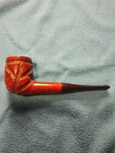 Whitehall JUMBOS 45+ years old unsmoked LARGE BILLIARD Rusticated In Walnut. - Picture 1 of 14