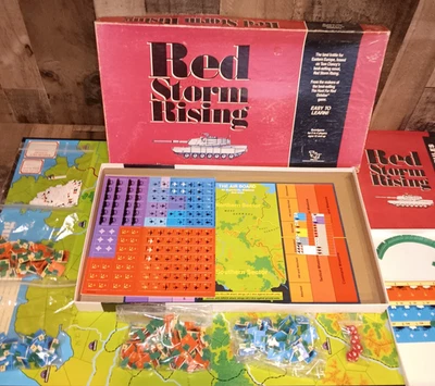 Vintage TSR Red Storm Rising War Board Game 1989 Tom Clancy Some Unpunched  Read - Image 1 of 4