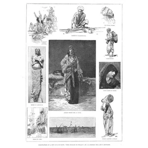 Ilustraciones de libro de EGIPTO del faraón a Fella - impresión antigua 1887 - Imagen 1 de 1