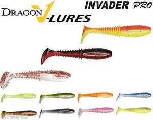 DRAGON V Lures Invader PRO Predator pesca aparejo Dropshot lucio sombra gunki plantilla - Imagen 1 de 8