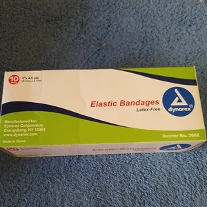 Dynarex Elastic Bandage 2", Latex Free, Box/10 - Picture 1 of 6
