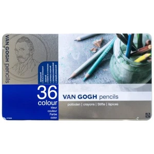 Van Gogh Bleistifte 36 Farbstifte Set (Metallgehäuse) T9773-0036 mit Sendungsverfolgung NEU - Bild 1 von 8