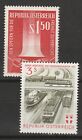 Austria 1961 Sc# 659+661 Mint MNH flame freedom road rail train car ship stamps