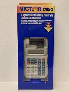 Victor 1205-3 12 Digit Portable Palm & Desktop Printer w/ Loan Calculations - Picture 1 of 5