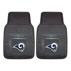 Football NFL Los Angeles Rams Blue/White Rubber Floor Mats Heavy Duty Front Pair