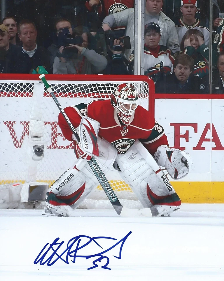 Foto firmada por Niklas Backstrom de 8x10 Minnesota Wild autografiada certificado de autenticidad B Foto 1 de 1