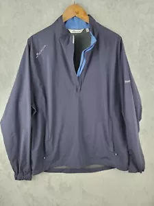 Peter Millar 1/2 Zip pullover Jacket men sz L Blue Hyperlight Shield - Picture 1 of 14