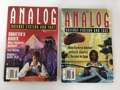 Analog Science Fiction And Fact Magazine - March & May 1993 Lot - Image 1 of 4