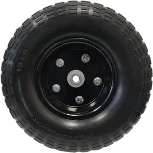 13" Flat Free Hand Truck Tire and Wheel with 5/8" Center Shaft Hole - Picture 1 of 2