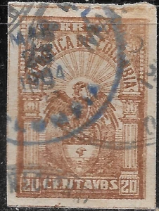 1902 COLOMBIA COAT OF ARMS Sc#270 used VF - Picture 1 of 1