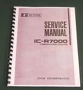 Icom IC-R7000 Service Manual: 11"X32" Foldout Schematics & Protective Covers - Picture 1 of 1