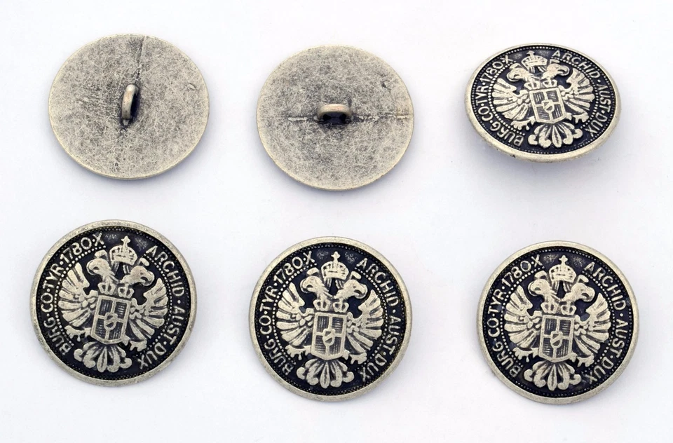 6 bottoni in metallo - AQUILE - eagles buttons - Immagine 1 di 1