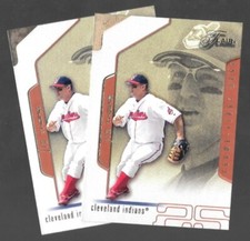 (2) 2002 Flair #33 Jim Thome Cleveland Indians HOF