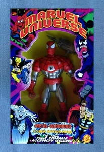 FIGURA DE LUJO DE 10 PULGADAS CYBER SPIDER-MAN MARVEL UNIVERSE METAL WARRIORS TOY BIZ - Imagen 1 de 2