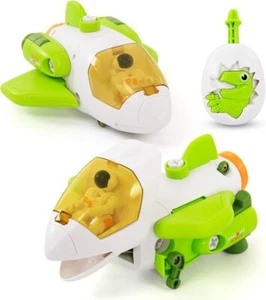 3-in-1 Transforming Dinosaur Toy Blaster - Green White - Large Full Size Kids - Picture 1 of 7