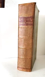 PROSE WORKS OF N P WILLIS, 1852, Leather, Book - Imagen 1 de 8