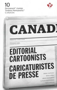 Canada # BK771 "EDITORIAL CARTOONIST" Brand New 2021 Pristine Booklet - Picture 1 of 3
