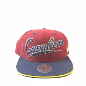 Cleveland Cavaliers Mitchell and Ness Script Snapback weinrot/blau neu ohne Etikett - Bild 1 von 9