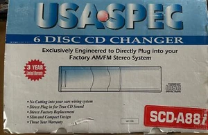 USA SPEC 6 DISC CD CHANGER SCD-A88I Car Audio - Foto 1 di 2