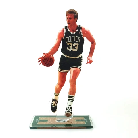 Larry Bird Figure - Boston Celtics Legend Moves Ball Up Court Figurine Ornament Cover