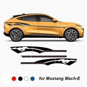 Calcomanías adhesivas deportivas carreras cintura línea rayas caballo decoración envolvente para Ford Mustang - Imagen 1 de 18