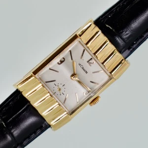 Vintage Jaeger LeCoultre Gold Mens Watch Sultan 61816 Case 36x23mm Working - Picture 1 of 7