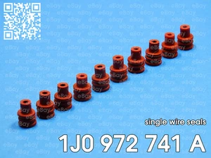 Audi VW Skoda Seat set of 10 single wire seals 1J0972741A - Picture 1 of 2