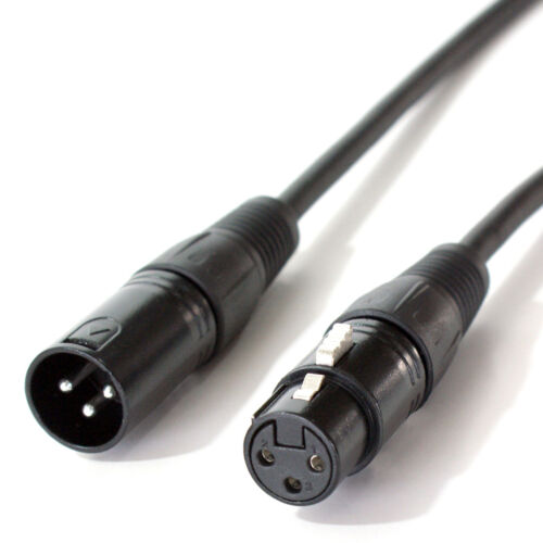 0.5m 3 Pin XLR Male to Female DMX Lighting Cable DJ Gig LED Signal Light Lead